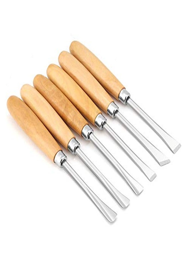 uptodateproducts مجموعة أدوات نحت الخشب اليدوية من Uptodateproducts، 6 قطع، أدوات يدوية احترافية لأعمال النجارة والنحت، إزميل حاد لأعمال النجارة للنجارين - Image 1